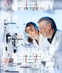 Image showing Health care researchers working in scientific laboratory.