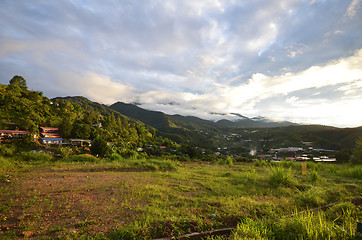 Image showing Mount Kinabalu during sunrise