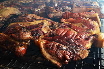 Image showing Sinalau Bakas or Smoked Wild Boar