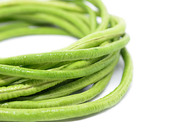 Image showing Bunch of fresh long bean