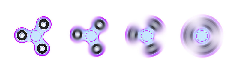 Image showing a fidget spinner in motion