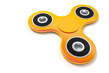 Image showing orange fidget spinner