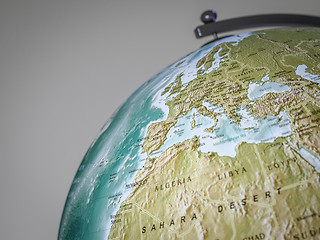 Image showing globe shows europe
