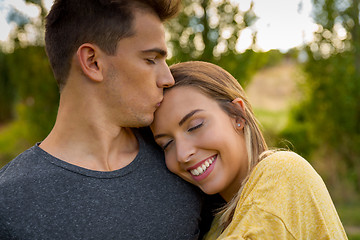 Image showing The joy of being in love