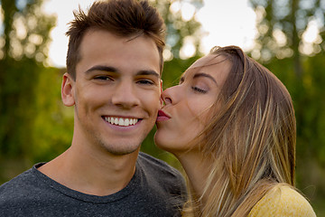 Image showing The joy of being in love