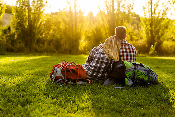 Image showing Perfect spot for camping