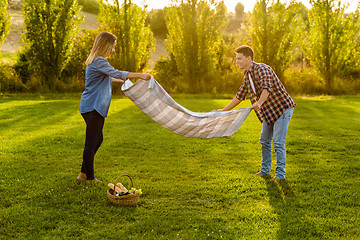 Image showing A lovely day for a picnic