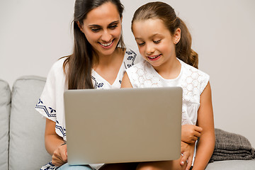 Image showing Mother and Daughter at home