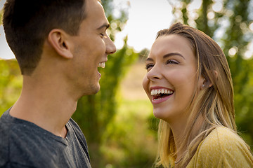 Image showing The joy of being in love