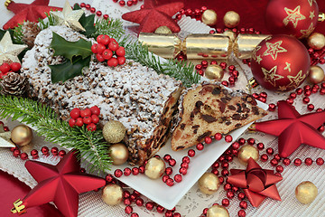 Image showing Christmas Stollen Cake