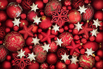 Image showing Christmas Bauble Background