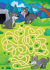 Image showing Maze 29 with wolves