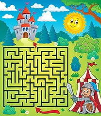 Image showing Maze 3 with knight theme