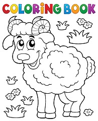 Image showing Coloring book happy ram