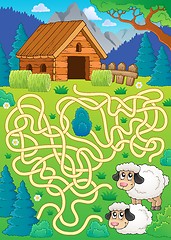 Image showing Maze 30 with sheep theme