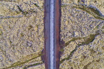 Image showing Road through the lava