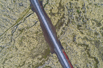 Image showing Road through the lava