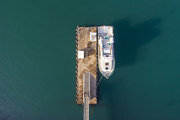 Image showing Above the pier