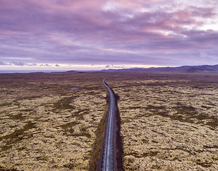 Image showing Road through the lava