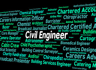 Image showing Civil Engineer Means Hire Government And Recruitment