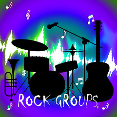 Image showing Rock Groups Indicates Sound Track And Band