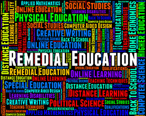 Image showing Remedial Education Indicates Rectifying Train And Develop