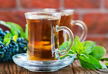 Image showing blueberry tea