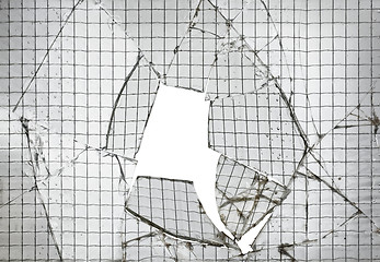 Image showing Reinforced Broken Glass