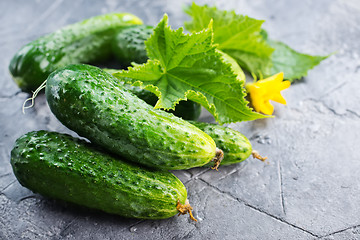 Image showing cucumbers