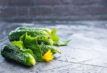 Image showing cucumbers