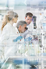 Image showing Health care researchers working in scientific laboratory.