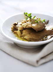 Image showing cooked oyster mushrooms