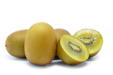 Image showing Yellow gold kiwi fruit