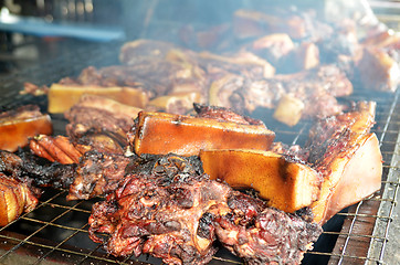 Image showing Sinalau Bakas or Smoked Wild Boar