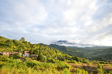 Image showing Mount Kinabalu during sunrise