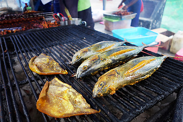 Image showing Grilled fish at Sabah Malaysian