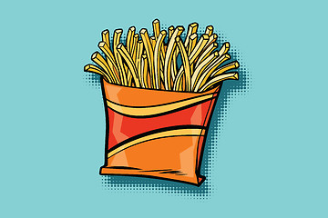 Image showing French fries fast food