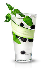 Image showing Cucumber currant and mint lemonade