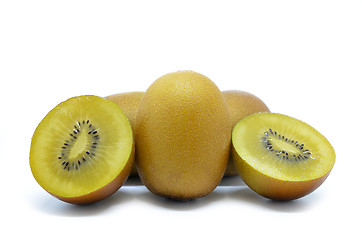 Image showing Yellow gold kiwi fruit