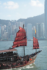 Image showing Chinese sailing ship