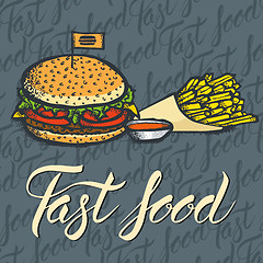 Image showing Vector food concept