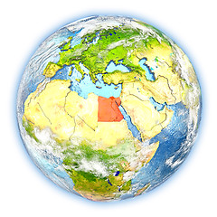 Image showing Egypt on Earth isolated