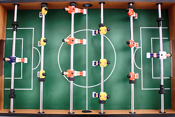 Image showing table soccer background