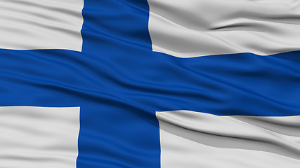 Image showing Closeup Finland Flag