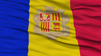 Image showing Closeup Andorra Flag