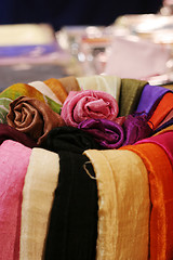 Image showing Silk scarves