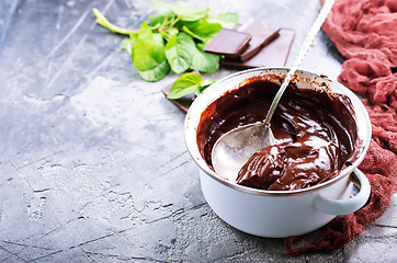 Image showing chocolate sauce