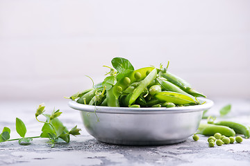 Image showing green peas