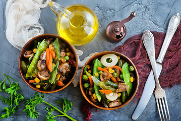 Image showing fried mix vegetables