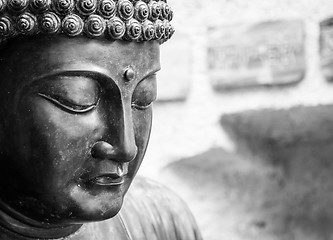 Image showing Meditating Japanese Buddha Statue